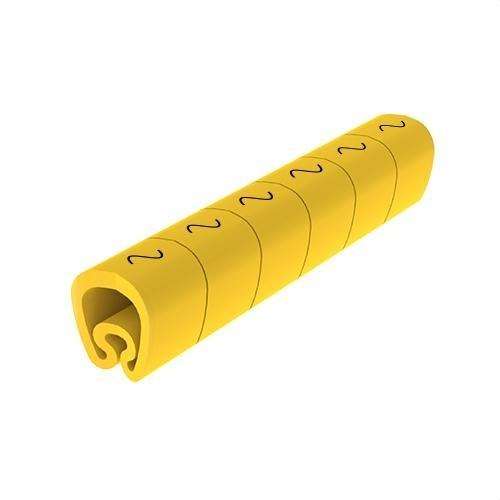 Pre-cut Yellow Ø8 PVC Laminated Markers with reference 1812-alter from the brand UNEX