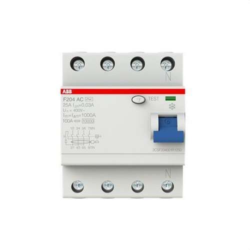 4P 25A AC Class 30mA Residual Current Circuit Breaker with reference 2CSF204001R1250 from the brand ABB