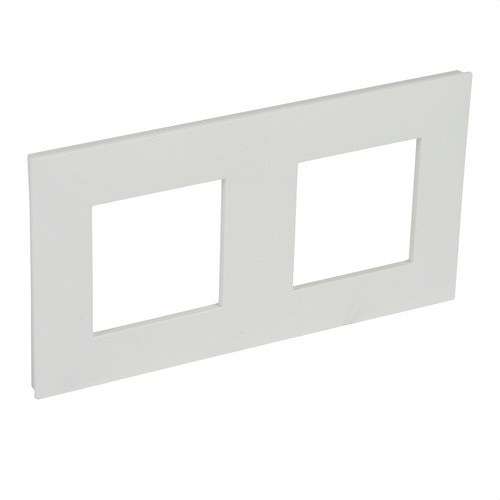 Afwerkingskader voor 2 elementen wit Valena Next met referentie 741002 van het merk LEGRAND