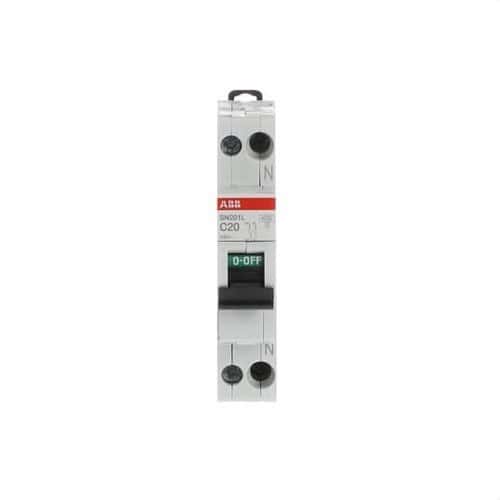 Magnetothermisch SN201L-C20 1P+N 20A Curve C 4,5kA met referentie 2CSS245101R0204 van het merk ABB