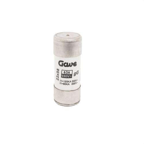 Cylindrical Fuse 63 A GG T2 with Fusion Indicator with reference 32F63GLIF from the brand GAVE