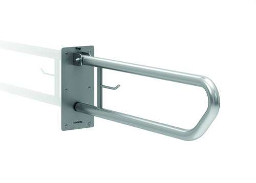 Opklapbare steunbalk 800mm met rolhouder wit staal met referentie GW11 07 03 00 van het merk GENWEC