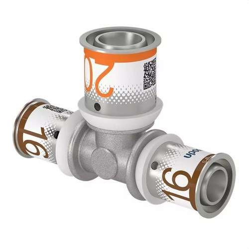 Uponor S-Press PLUS reduced tee 25x16x20 with reference 1070573 from the brand UPONOR