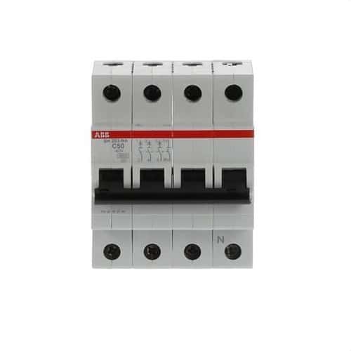 Magnetothermisch SH203-C50NA 3P+N 50A Curve C Curve C 6kA met referentie 2CDS213103R0504 van het merk ABB