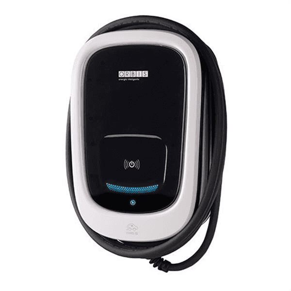 Enfasige elektrische autolader 7,4 kW Orbis VIARIS ISI 230 V Kabel 5 meter Type 2 met referentie OB94S220HA1 van het merk ORBIS
