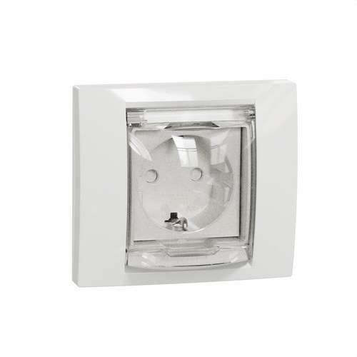 Schuko Socket Base IP44 New Unica Polar with reference NU003718 from the brand SCHNEIDER ELECTRIC