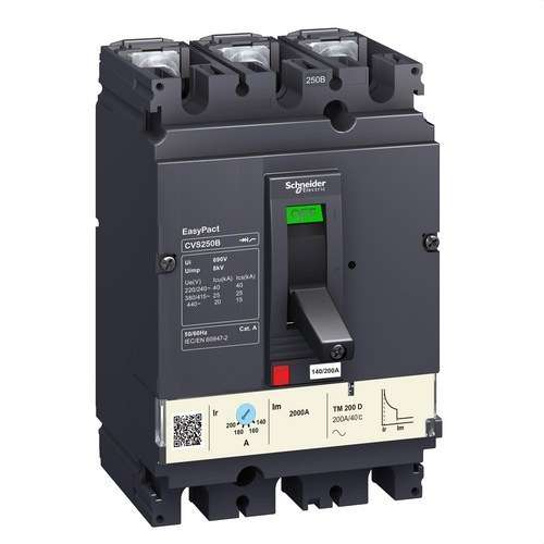 Magnetothermische Easypact CVS250B TM200D 3P/3R met referentie LV525302 van het merk SCHNEIDER ELECTRIC