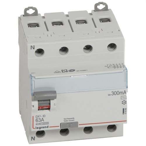 DX3 Differential 4P 63A 300mA AC Class with reference 411666 from the brand LEGRAND