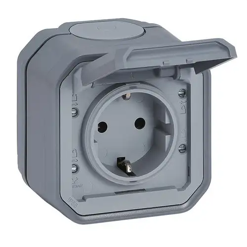 Surface Monobloc Power Base Plexo IP55 Screw Terminal Grey with reference 069733L from the brand LEGRAND