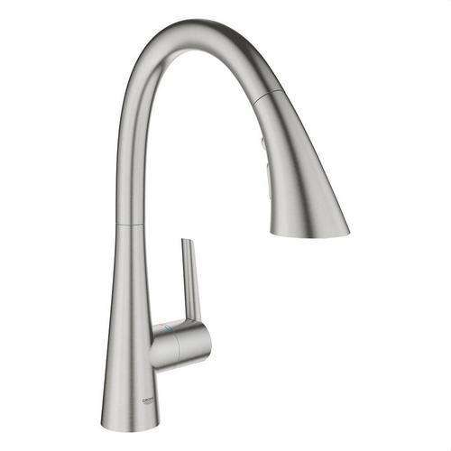 Single-lever kitchen tap 1/2" Zedra supersteel with reference 32294DC2 from the brand GROHE