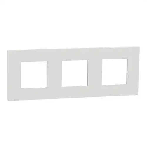 3-Gang White Frame New Unica Deco with reference NU600618 from the brand SCHNEIDER ELECTRIC