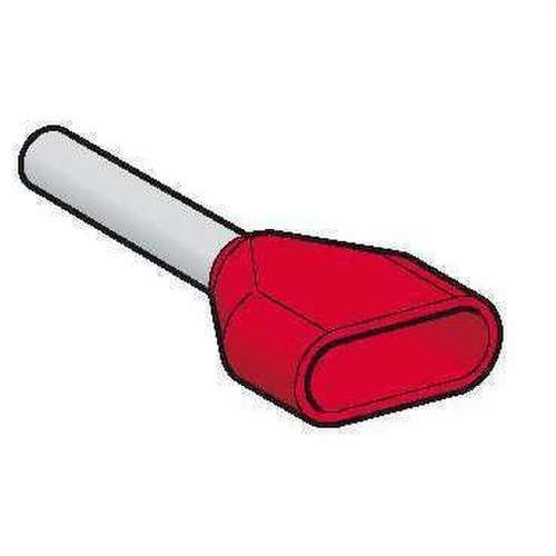 Double Insulated Cable Terminal 1mm2 Red with reference AZ5DE010 from the brand SCHNEIDER ELECTRIC