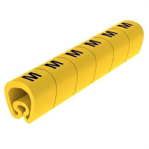 Pre-cut Yellow Ø18 PVC Laminated Markers with reference 1813-M from the brand UNEX