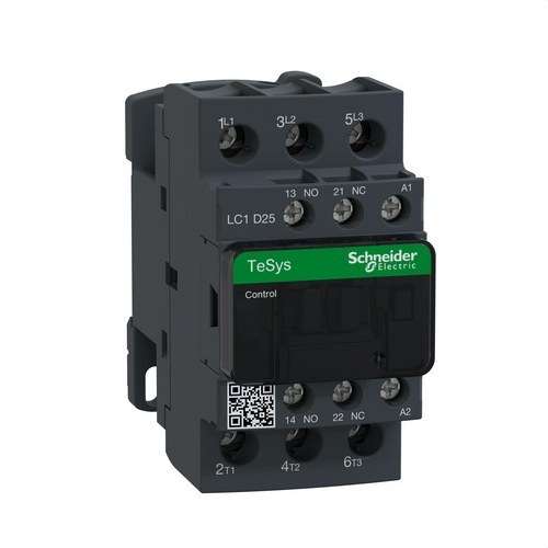 Contactor 25A 1 NO/1 NC 230V 50-60HZ met referentie LC1D25P7 van het merk SCHNEIDER ELECTRIC