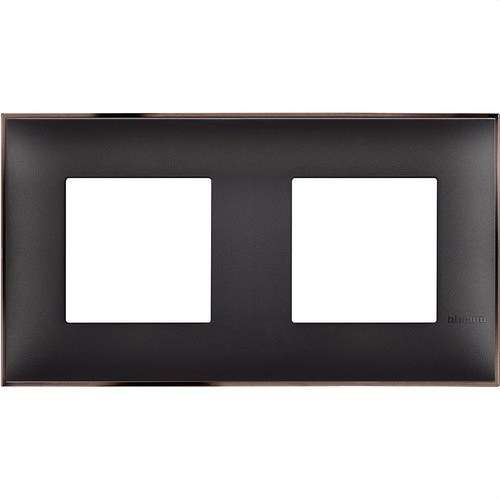 Black Nickel Classia 2x2 Module Decorative Frame with reference R4802M2BH from the brand BTICINO