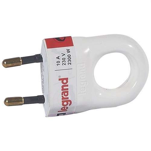 2-Pin White Plug with reference 050312 from the brand LEGRAND