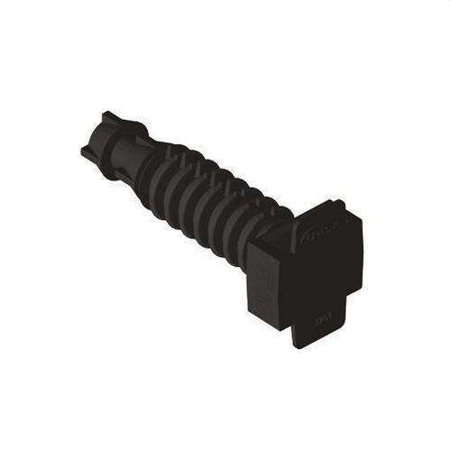 Black push-fit plug diameter 6mm U64X with reference 1253 from the brand UNEX