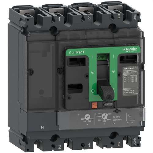 Automatische schakelaar ComPacT NSX160F 36kA AC 4P3R 160A TMD met referentie C16F6TM160 van het merk SCHNEIDER ELECTRIC
