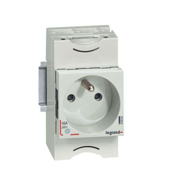 Stopcontact - 10/16A - 250V~ - 2P+T - met afscherming en indicator met referentie 004283 van het merk LEGRAND