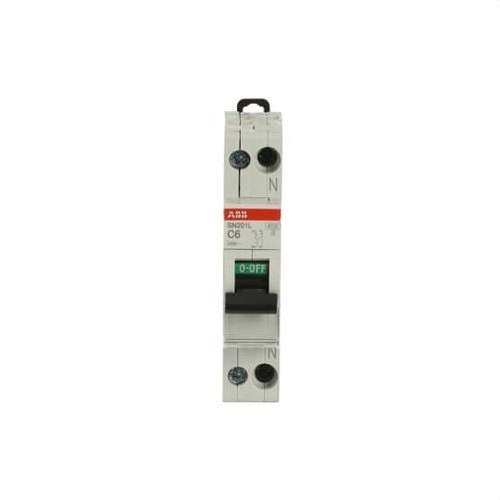 SN201L-C6 MCB 1P+N 6A Curve C 4.5kA with reference 2CSS245101R0064 from the brand ABB