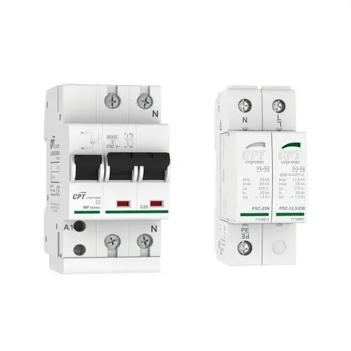 Surge Protection Set V-CHECK 4MP-40 + PSC4-12.5/400 TT with reference 77706587 from the brand CIRPROTEC