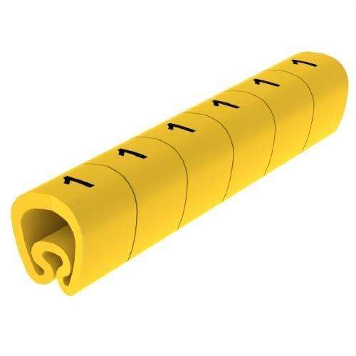 Pre-cut Yellow Markers Ø18 PVC Laminated with reference 1813-1 from the brand UNEX