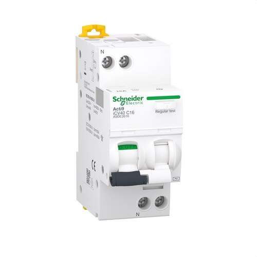 Magnetothermisch iCV40 1P+N 16A Curve C met referentie A9DE2616 van het merk SCHNEIDER ELECTRIC