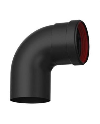 Schoorsteenbocht voor pelletkachel diameter 80mm 90º zwart geëmailleerd staal met referentie 8-90MHKER3 van het merk FIG