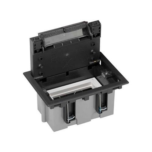 Verstelbare vloerdoos voor 2 elementen in technische vloerinstallatie grafiet Simon 500 Cima met referentie 52050101-038 van het merk SIMON