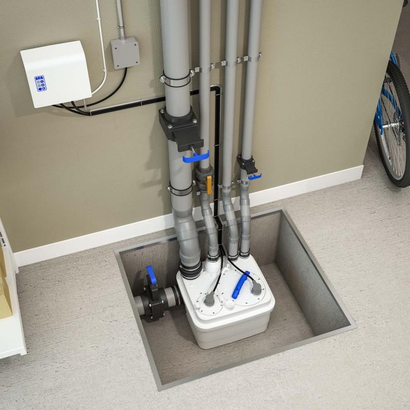 SFA SANICUBIC 1 WP pompgemaal met referentie CUBIC1IP68NM van het merk SFA SANITRIT