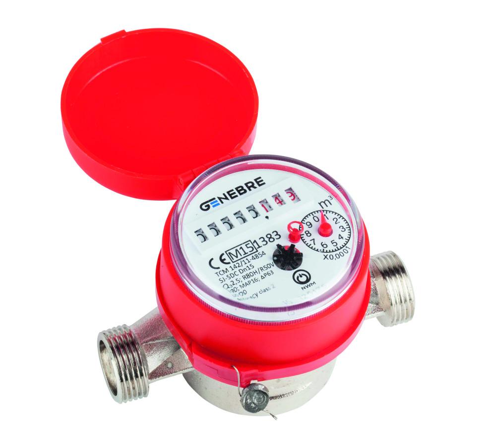 Warmwatermeter 3/4 x 3/4" DN15 met referentie 6111C 05 van het merk GENEBRE