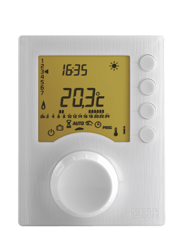 Thermostat programmable filaire Delta Dore Tybox 417 avec la référence 6053026 de la marque DELTA DORE