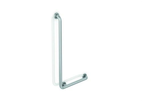 Barre d'appui 90º mur inox satiné droite avec la référence GW11 16 04 01 de la marque GENWEC