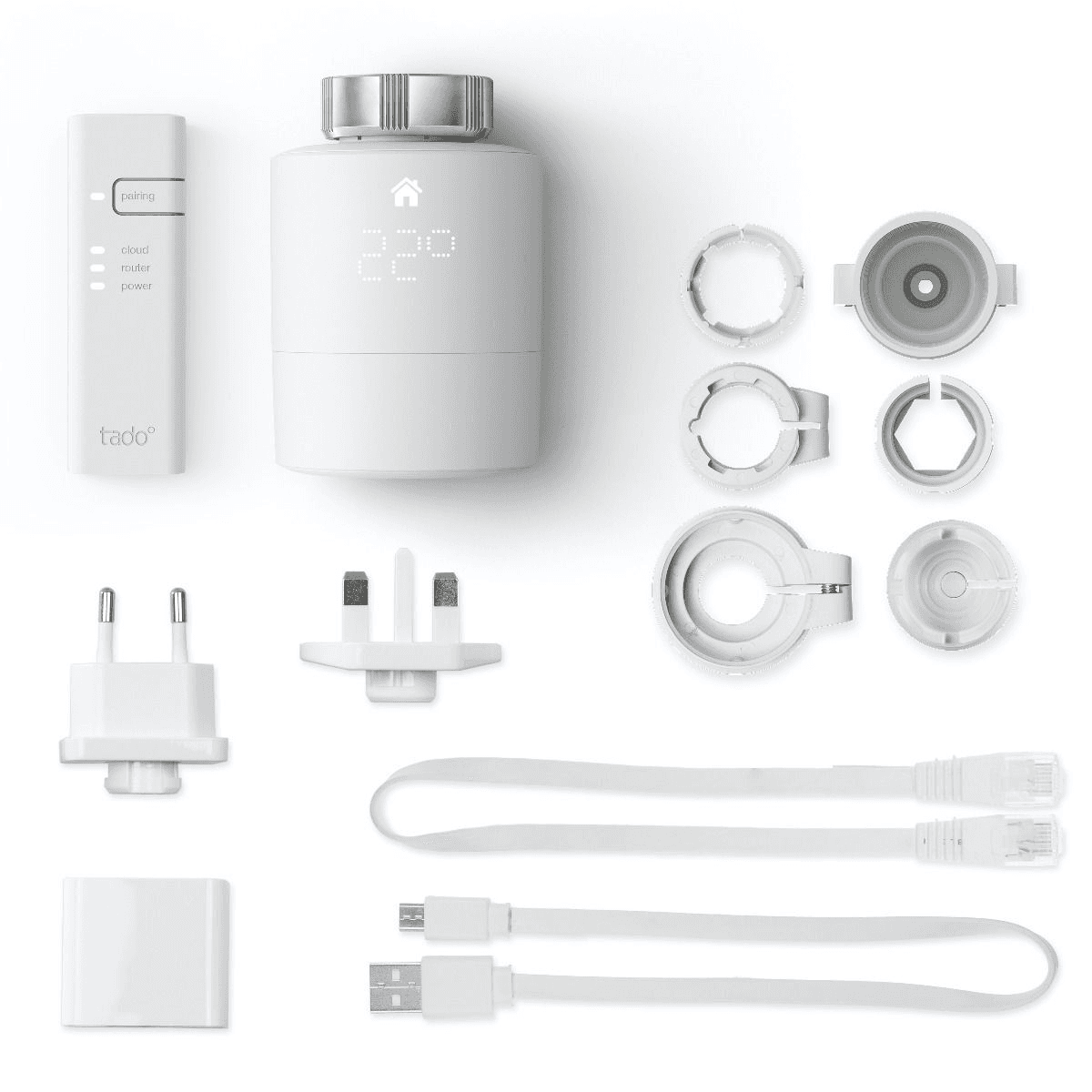 Slimme thermostatische kop Tado V3+ - Startpakket met referentie SRT KIT V3+ van het merk TADO