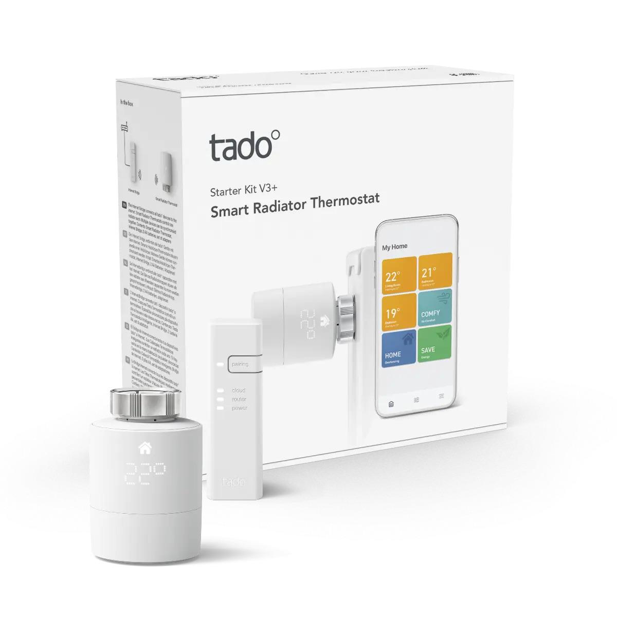 Slimme thermostatische kop Tado V3+ - Startpakket met referentie SRT KIT V3+ van het merk TADO