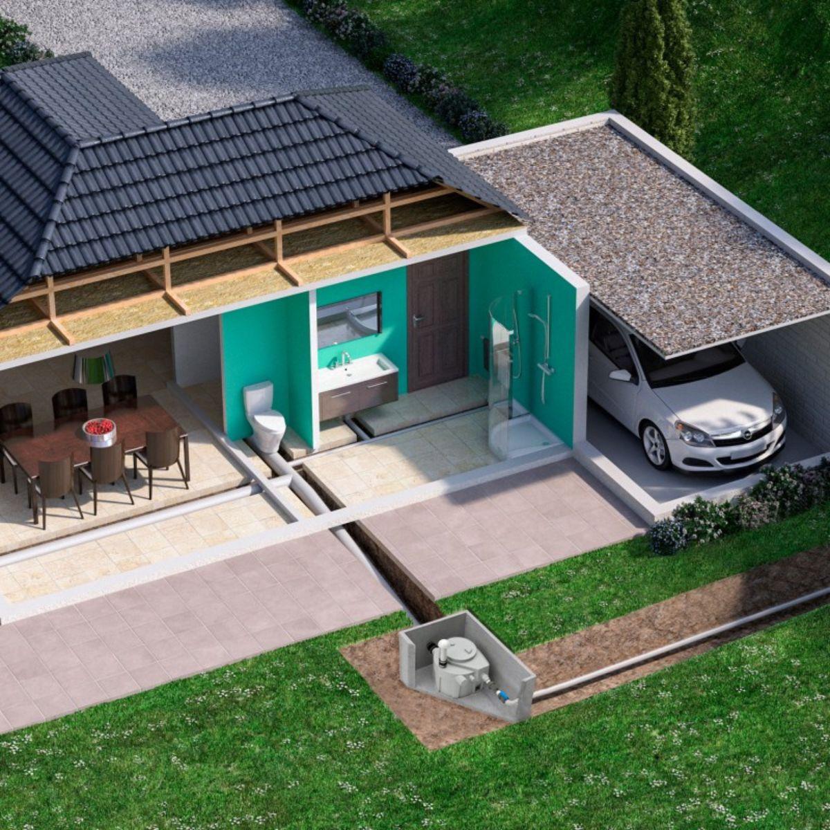 Station de pompage SFA Sanifos 110 - Version broyeur avec la référence 009FOS110TM de la marque SFA SANITRIT