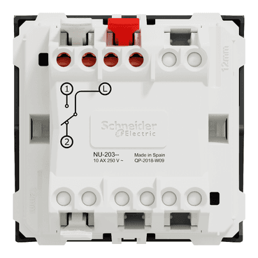 Schakelaar met 2 modules antraciet New Unica met referentie NU320354 van het merk SCHNEIDER ELECTRIC