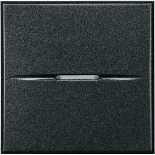 Verlichte axiale kruising schroefklem 2 modules anthraciet Axolute met referentie HS4004/2 van het merk BTICINO