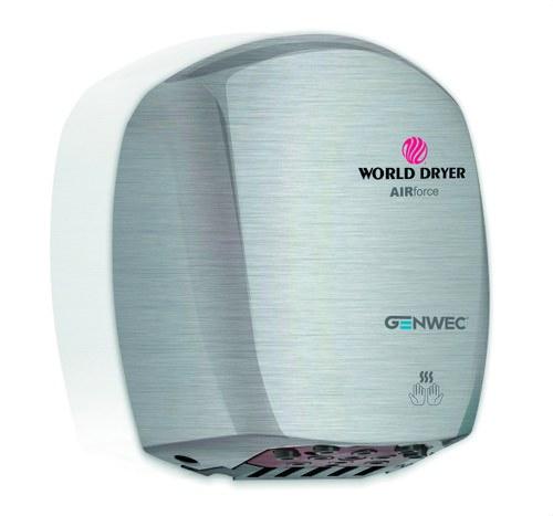 Airforce Electronic Sensor Hand Dryer Satin Stainless Steel with reference GW01 04 04 01 from the brand GENWEC