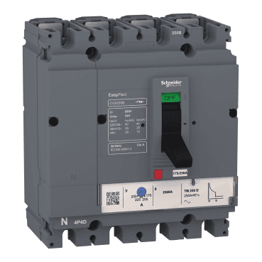 Automatische schakelaar Easypact CVS250B TM250D 4P/4R met referentie LV525323 van het merk SCHNEIDER ELECTRIC