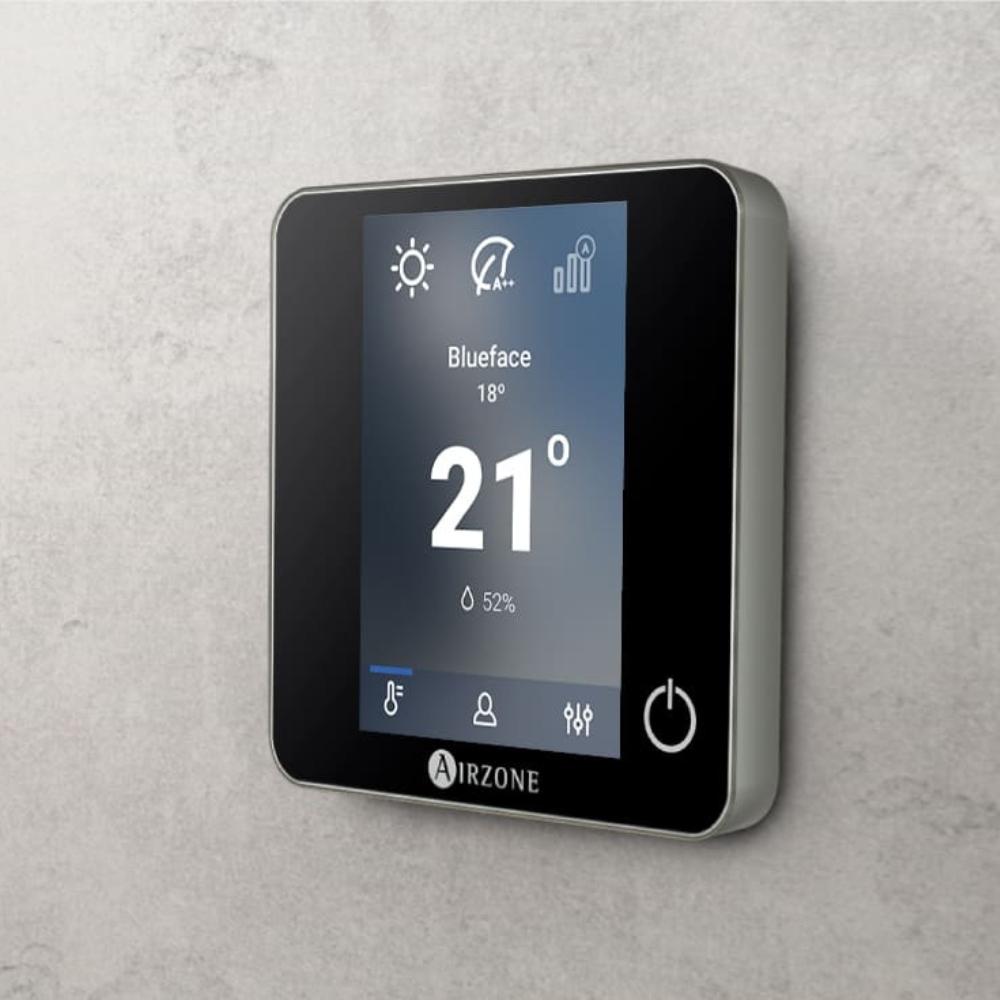 Monochrome radiothermostaat AirZone Think zwart met referentie AZDI6THINKRB van het merk AIRZONE