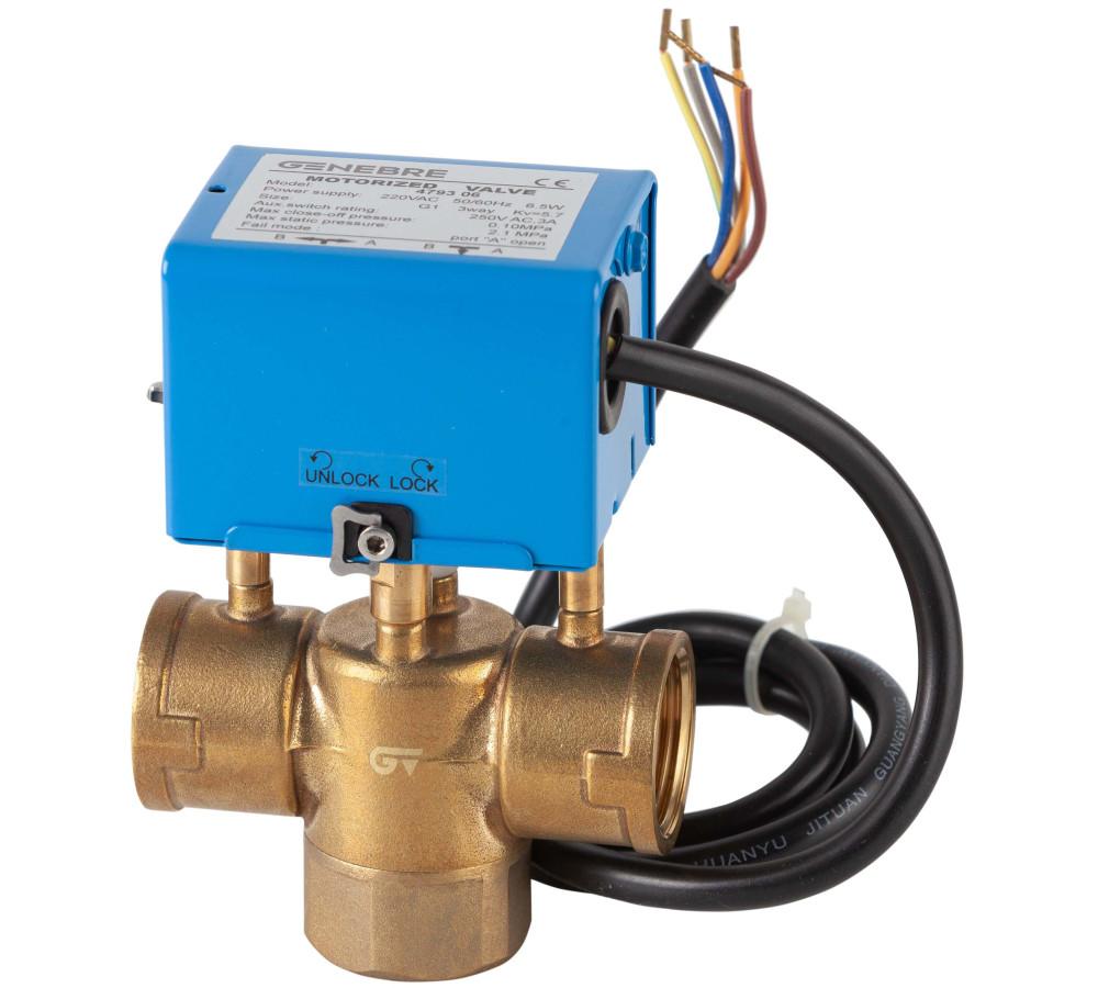 Motorised 3-Way Zone Valve with 5-Wire Cable 1/2" with reference 4793 04 from the brand GENEBRE