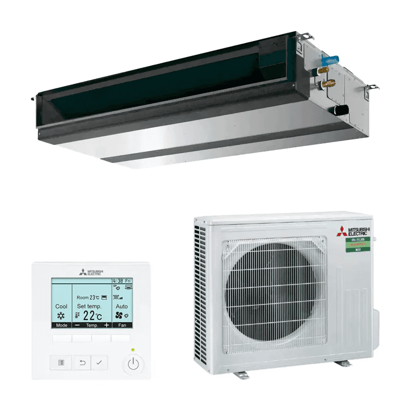 Climatiseur gainable Mitsubishi Electric MGPEZ-50VJA 5,0 kW 17000 BTU avec la référence MGPEZ-50VJA de la marque MITSUBISHI