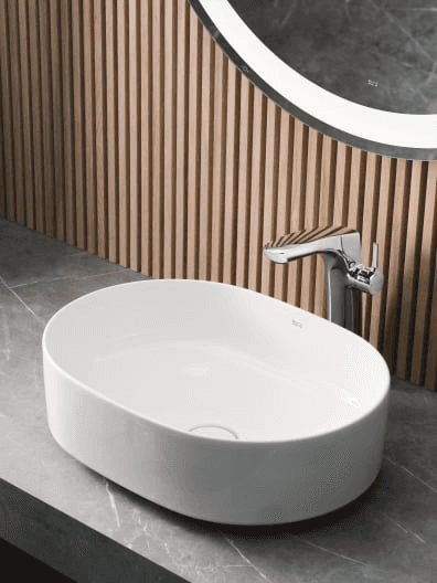 Lavabo à poser en Fineceramic® Roca Inspira 500x370mm avec la référence A327520000 de la marque ROCA
