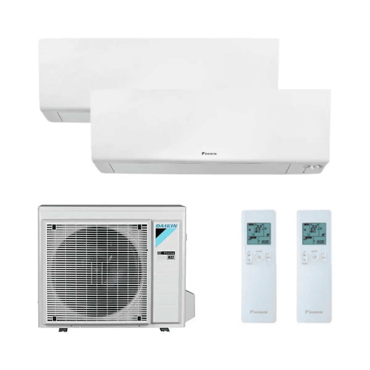 Climatiseur 2x1 avec wifi Daikin Perfera 2MXM50A 2,5 kW + 3,5 kW avec la référence KITDAIPER2MXM50A2535 de la marque DAIKIN