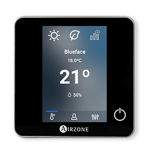 Bedrade thermostaat Airzone Blueface Zero zwart met referentie AZCE6BLUEZEROCN van het merk AIRZONE