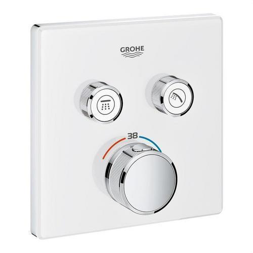 Inbouwthermostaat met 2 knoppen Grohtherm SmartControl - Chroom/Moon White met referentie 29156LS0 van het merk GROHE