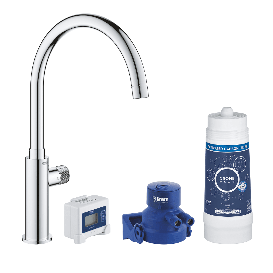 Starterkit - Grohe Blue ééngreeps keukenkraan met referentie 30387000 van het merk GROHE
