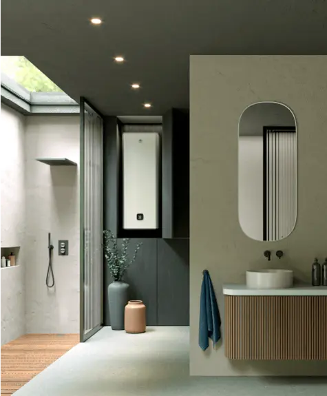 Verticale/horizontale elektrische boiler met wifi Thermor Onix Connect 50 met referentie 231074 van het merk THERMOR