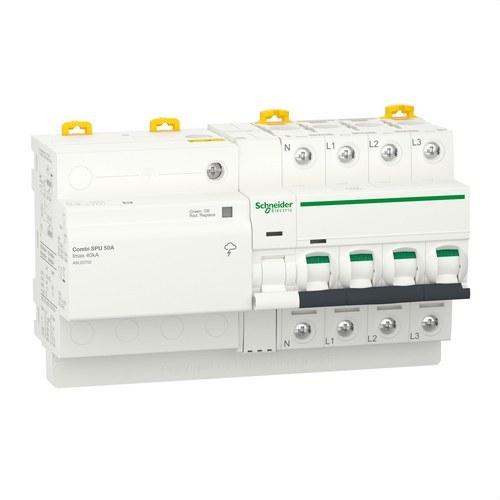 Circuit Breaker with Surge Protection Acti9 Combi SPU 3P + N 50 A with reference A9L20750 from the brand SCHNEIDER ELECTRIC